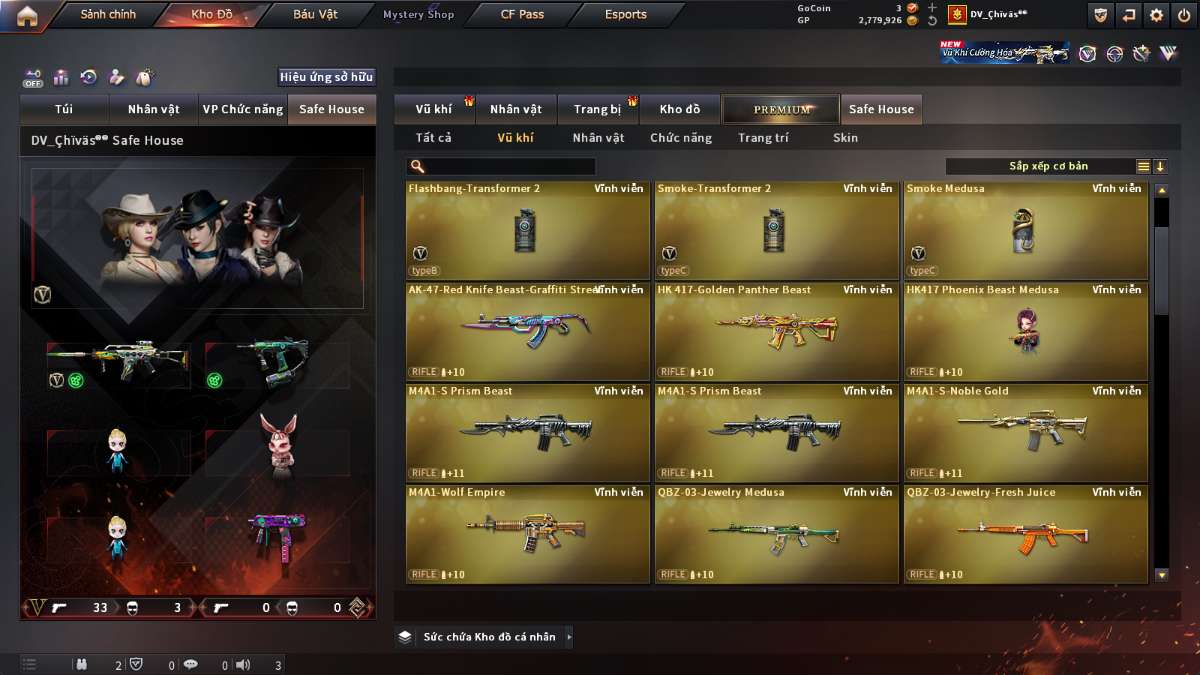 shop acc cf uy tin gia re